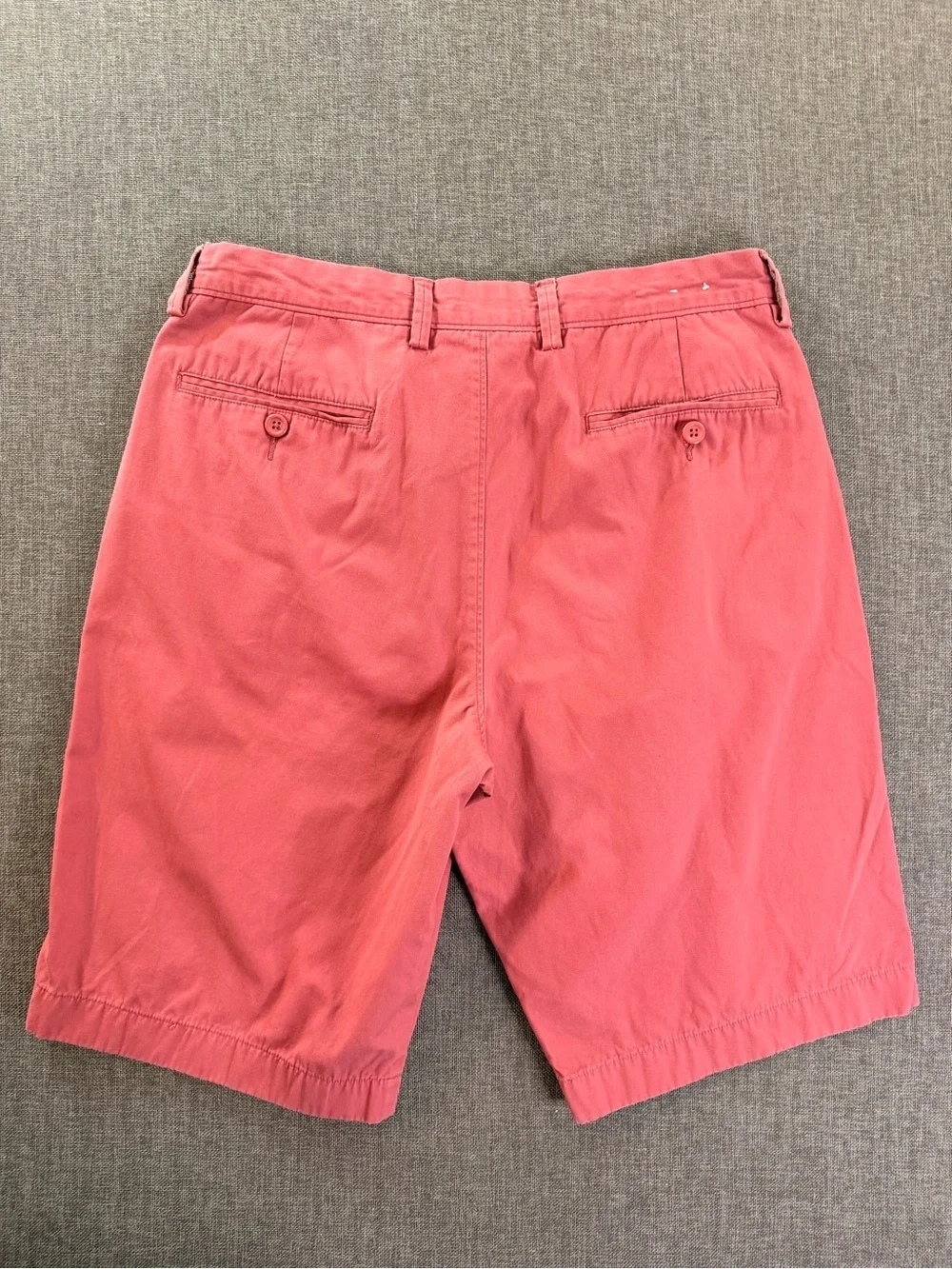 J. Crew Men’s Coral Pink Flat Front Chino Shorts Size 32